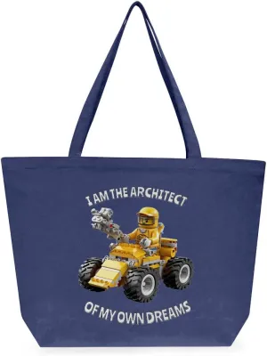 I Am the Architect Of My Own Dreams Cotton Tote Bag - Art Large Tote Bag - Unique Shopping Bag