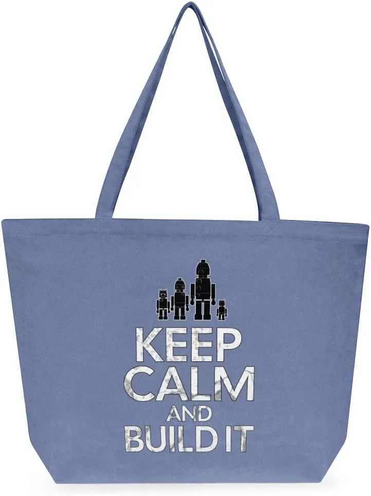 I Can't Adult Today Cotton Tote Bag - Unique Large Tote Bag - Colorful Shopping Bag