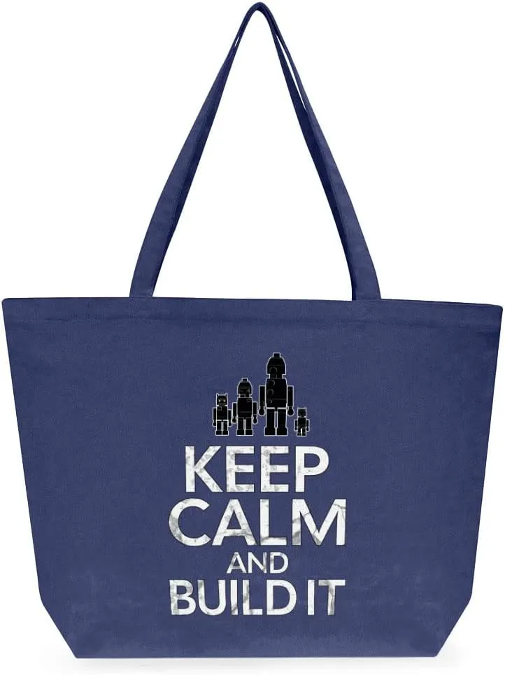 I Can't Adult Today Cotton Tote Bag - Unique Large Tote Bag - Colorful Shopping Bag