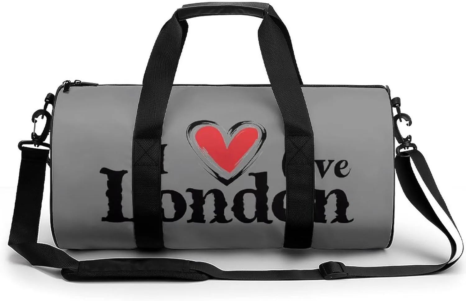 I Love London Novelty Large Duffel Bag Lightweight Gym Bag Travel Tote Bags