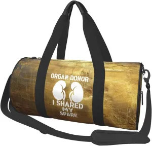 I Shared My Spare Kidney Transplant Living Donor Duffel Bag Gym Bag Travel Sports Tote Large Foldable Beach Swim Yoga2