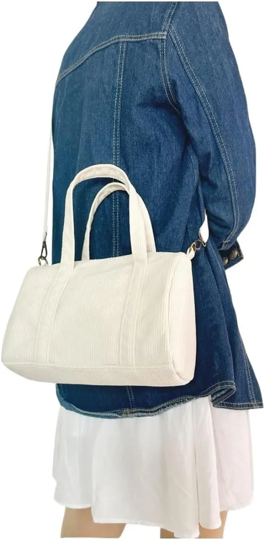 IAMUHI Mini Corduroy Crossbody Phone Purse Small Wallet Tote Bag Casual Shoulder Little Handbag for Women