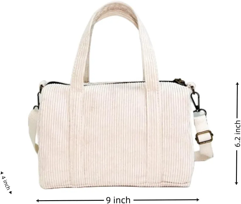 IAMUHI Mini Corduroy Crossbody Phone Purse Small Wallet Tote Bag Casual Shoulder Little Handbag for Women