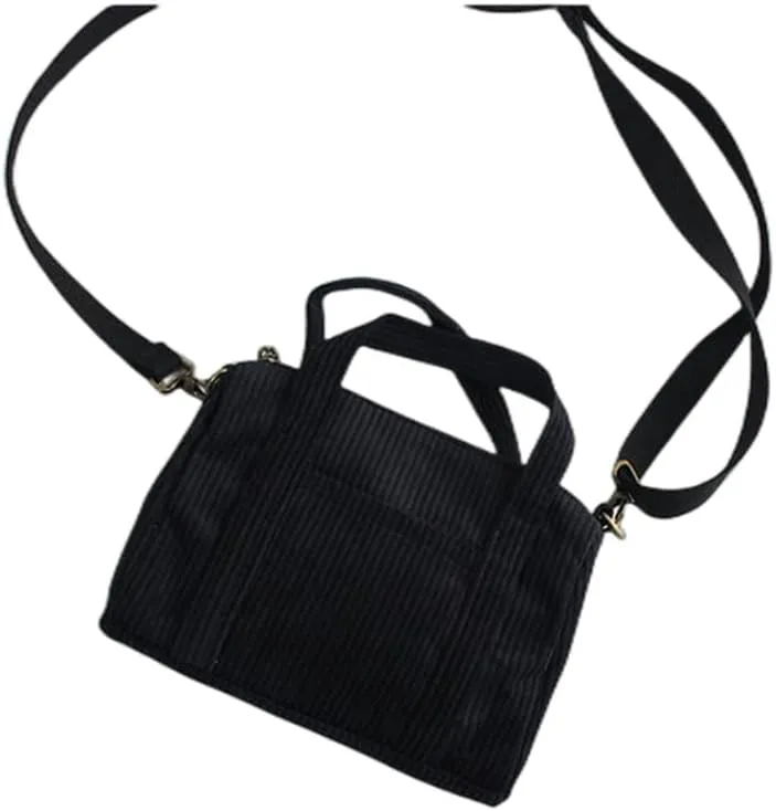 IAMUHI Mini Corduroy Crossbody Phone Purse Small Wallet Tote Bag Casual Shoulder Little Handbag for Women