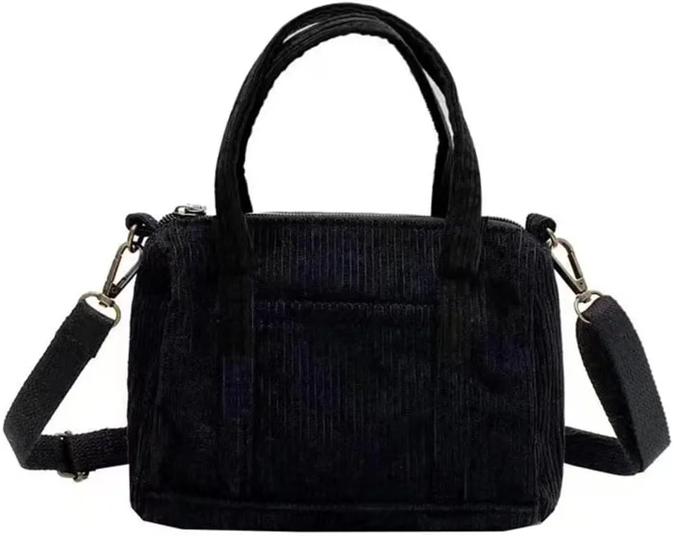 IAMUHI Mini Corduroy Crossbody Phone Purse Small Wallet Tote Bag Casual Shoulder Little Handbag for Women