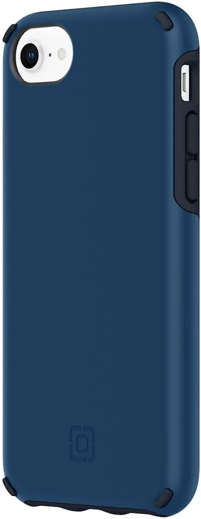 Incipio Duo Case for iPhone SE (2022/2020), 8, 7, 6, 6s – Dual-Layer Slim Protective Case with 12ft Drop Protection, Scratch-Resistant Finish, Wireless Charging Compatible - Denim