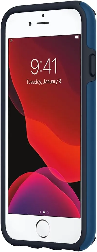Incipio Duo Case for iPhone SE (2022/2020), 8, 7, 6, 6s – Dual-Layer Slim Protective Case with 12ft Drop Protection, Scratch-Resistant Finish, Wireless Charging Compatible - Denim