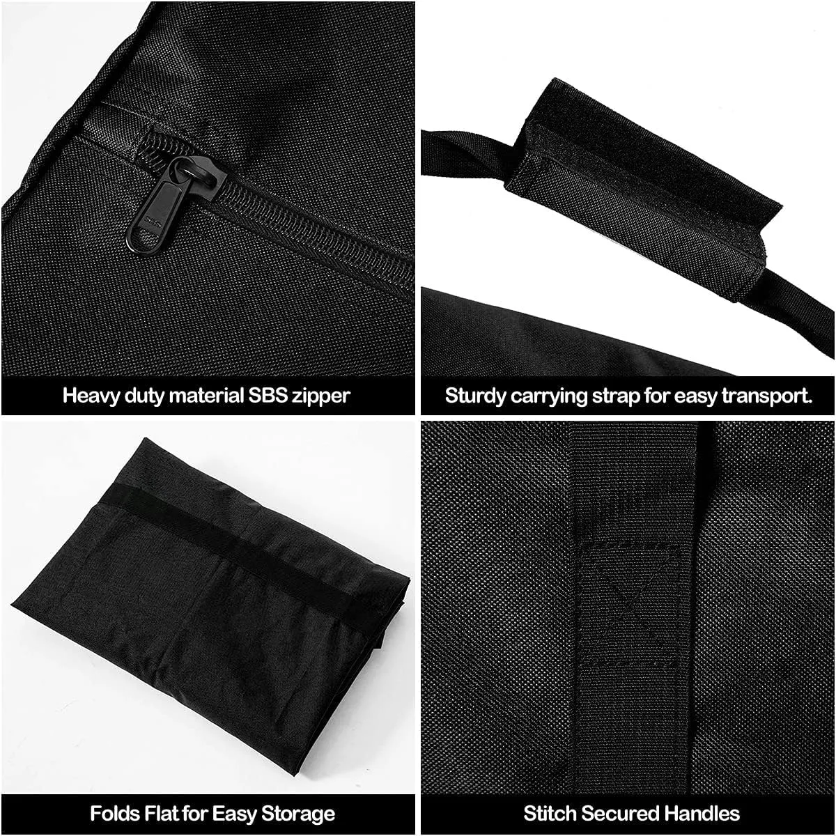 INFANZIA Duffel Travel Sports Equipment Bag, Long Luggage Bag with Upgrade Zipper Water Resistant, Extra Large Foldable Storage Bag for Camping, Tent, Tripod, Fishing(47x15x17 inch,2PCS)
