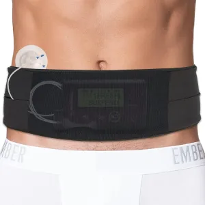 Insulin Pump Belt with Mesh Pouch for Easy Viewing Breathable Diabetic Pump Holder Adjustable Insulin Pump Waist Band Accessories Epipen Glucose Monitor Supplies Men Women Adult, Large