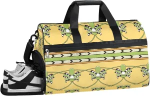 Interesting Africa Gym Bag for Women Duffle with Shoes Compartment Men Weekender Duffel Bags for Travel Sports Swimming Overnight Dance