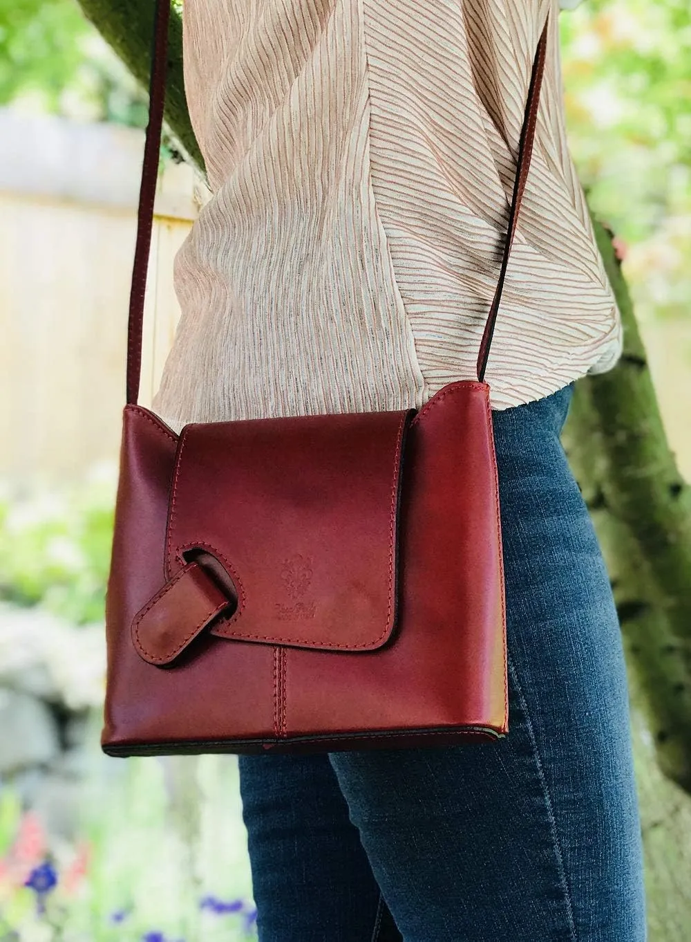 Isabella Leather Crossbody Bag