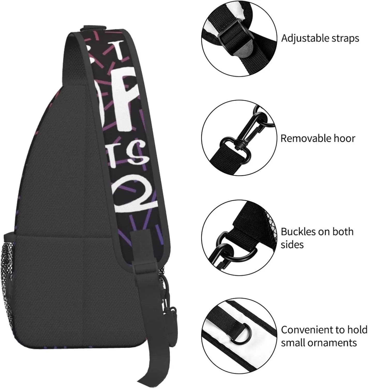 It'S Way Too Peopley Outside Small Crossbody Backpack Sling Bag For Men Women Mini One Shoulder Chest Bags Gym Sport Travel Hiking Daypack