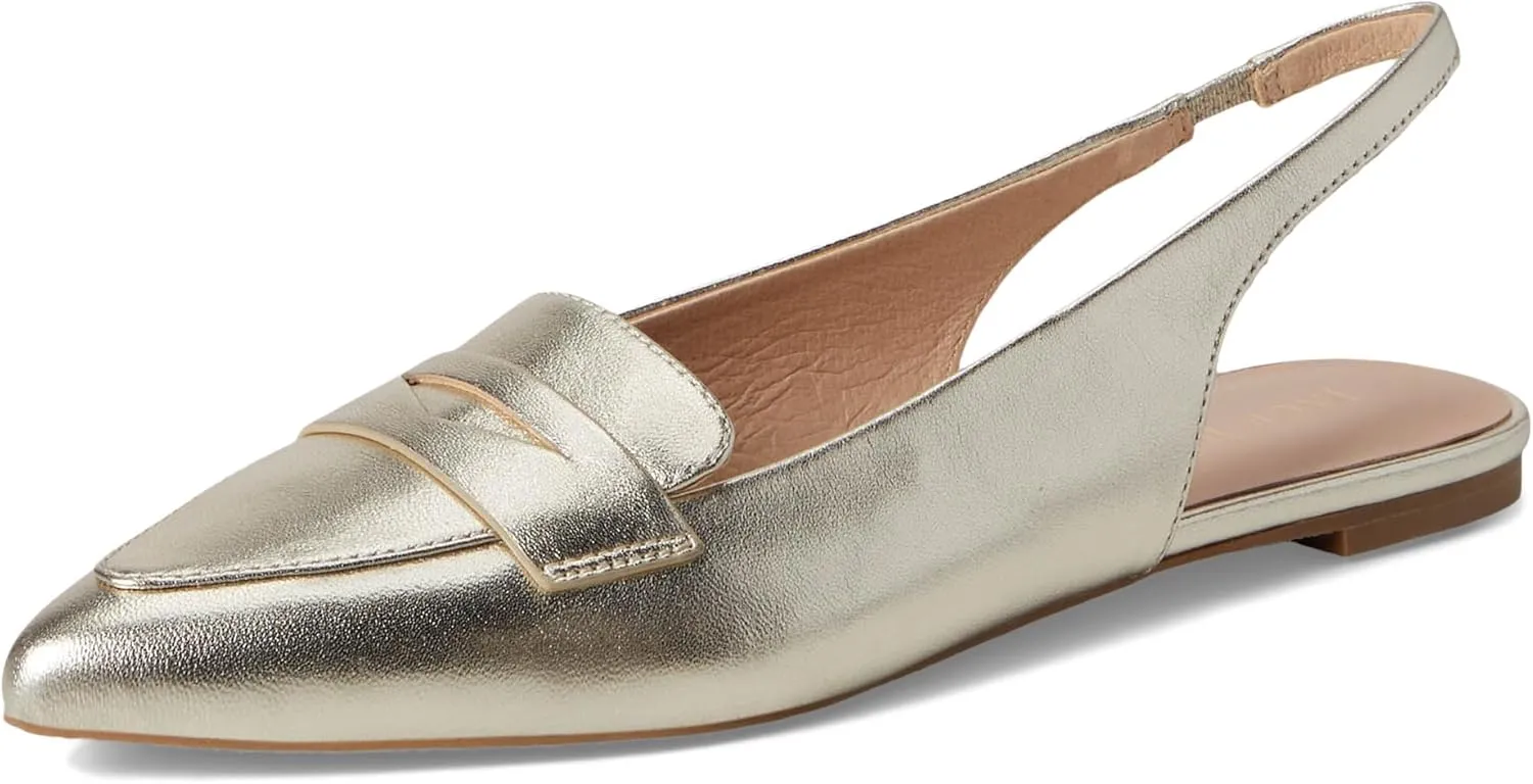 Jack Rogers Women's Pennie Slingback Ballet-Leather Flat