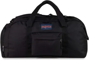 JanSport Weekender Large Duffel - Travel or Gym Bag, Durable Weekender with Front Utility Pocket & Side Grab Handles - Black