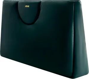 Jason Wu Women's Leather Clutch Bag, Forest, One Size
