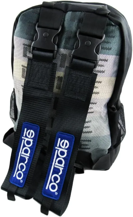 JDM Bride Racing Laptop Travel Backpack Brown Bottom with Adjustable Harness Straps (XL-Black)