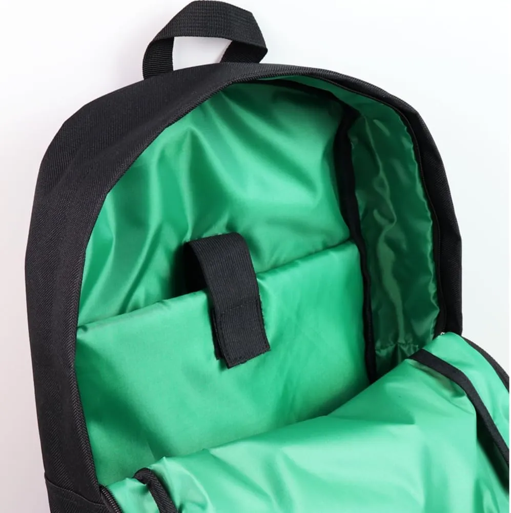 JDM Bride Recaro Racing Laptop Travel Backpack Brown Bottom with Adjustable Harness Straps (Recaro - Green TAK Strap)
