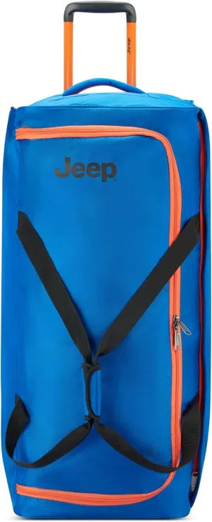 Jeep JS009D Two Wheel Rolling Travel Duffle Bag, Blue, 31 Inch