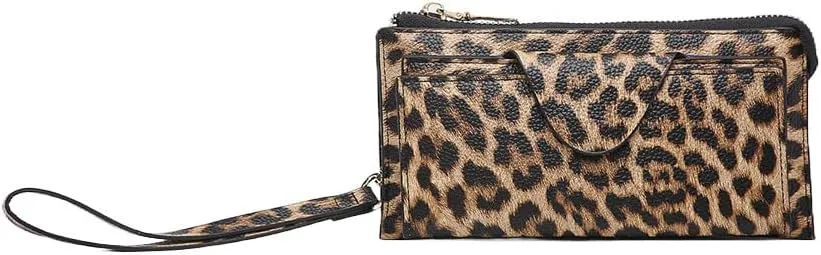 JEN & CO. Kyla RFID Wallet - Women's Vegan Leather Wristlet Purse & Clutch, Credit Card Holder, RFID Safe