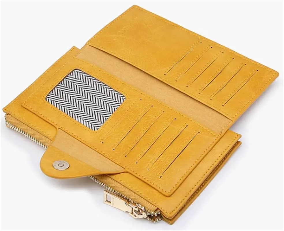 JEN & CO. Kyla RFID Wallet - Women's Vegan Leather Wristlet Purse & Clutch, Credit Card Holder, RFID Safe