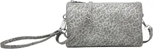 JEN & CO. Riley Small Crossbody Bags Vegan Leather Wristlet Wallets Clutch Purses Shoulder Handbag for Women