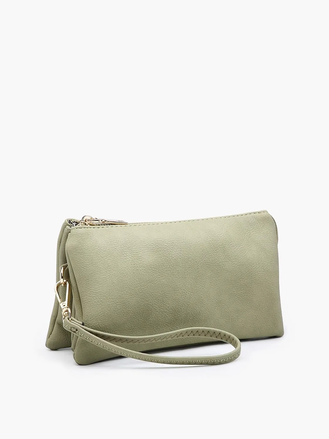 JEN & CO. Riley Small Crossbody Bags Vegan Leather Wristlet Wallets Clutch Purses Shoulder Handbag for Women