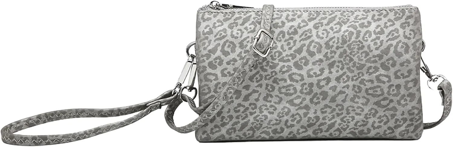JEN & CO. Riley Small Crossbody Bags Vegan Leather Wristlet Wallets Clutch Purses Shoulder Handbag for Women