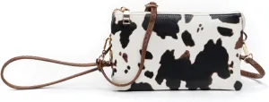 JEN & CO. Riley Small Crossbody Bags Vegan Leather Wristlet Wallets Clutch Purses Shoulder Handbag for Women