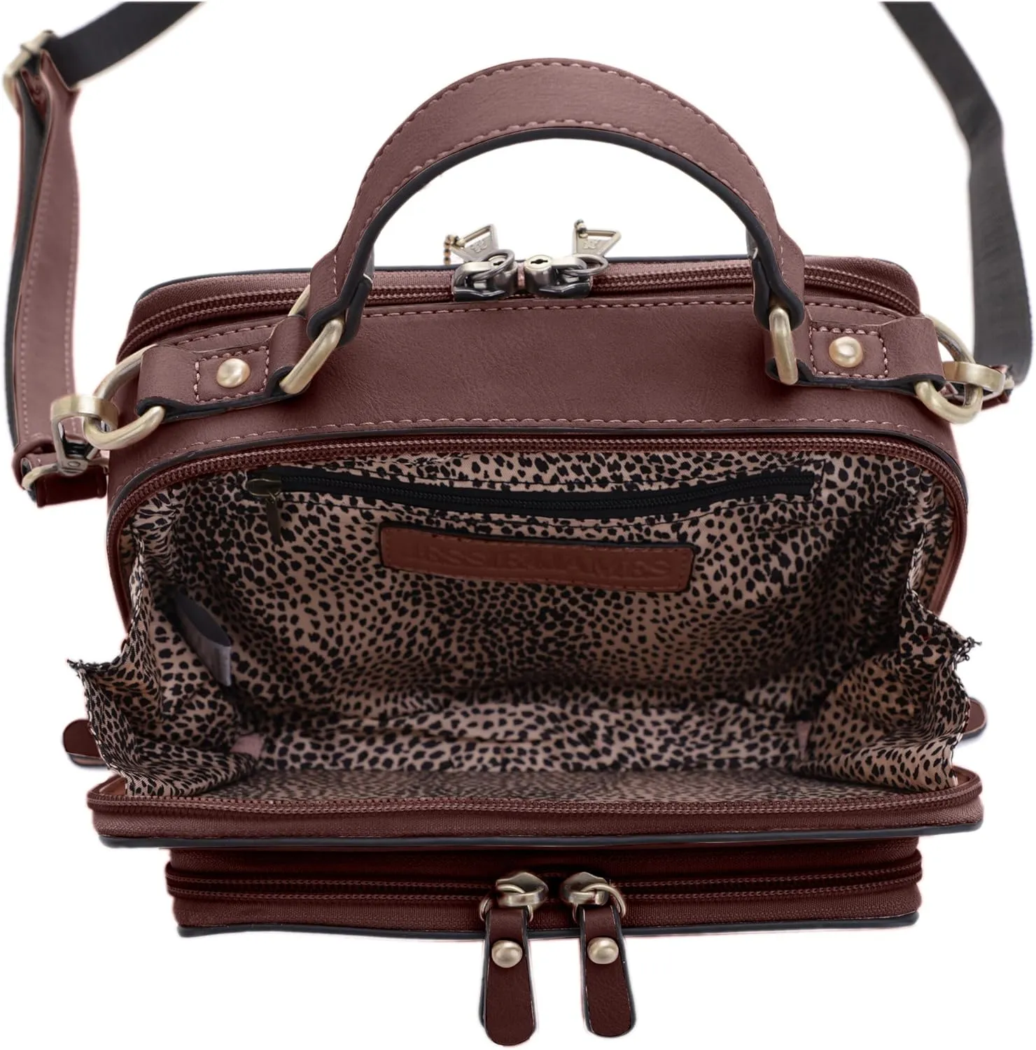 JESSIE & JAMES PANDORA Compact Concealed Carry Crossbody Satchel Purse
