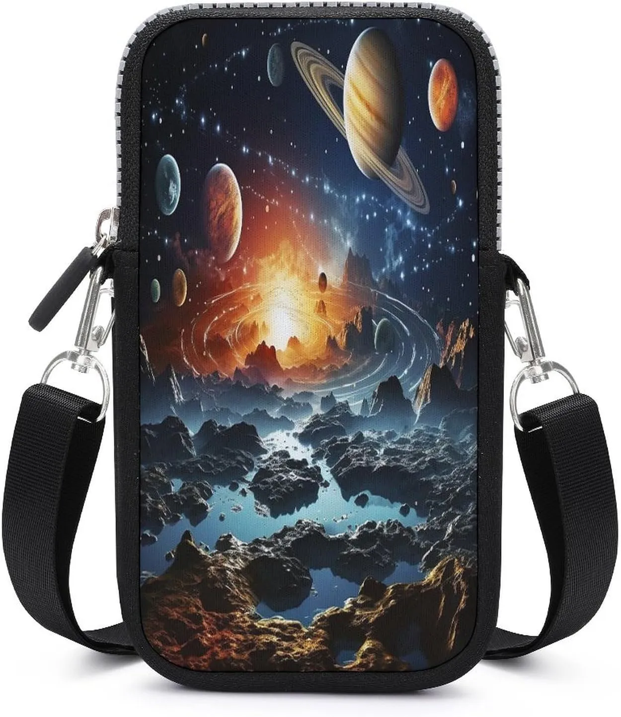 Jet Engine Small Crossbody Bag for Women,Lightweight Mini Shoulder Bag Wallet Cell Phone Purse For Running,Travel,Commuting