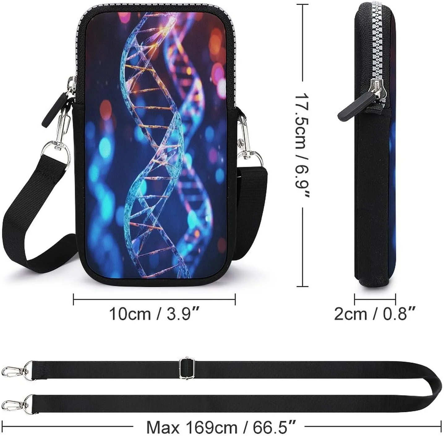 Jet Engine Small Crossbody Bag for Women,Lightweight Mini Shoulder Bag Wallet Cell Phone Purse For Running,Travel,Commuting