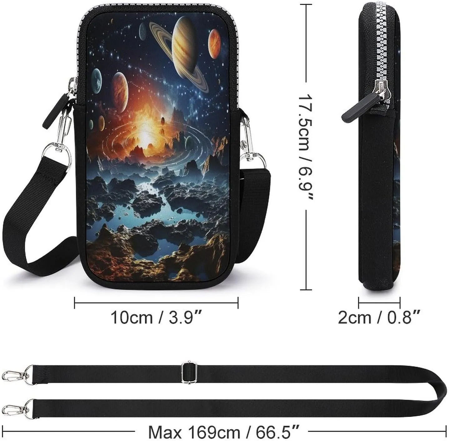 Jet Engine Small Crossbody Bag for Women,Lightweight Mini Shoulder Bag Wallet Cell Phone Purse For Running,Travel,Commuting