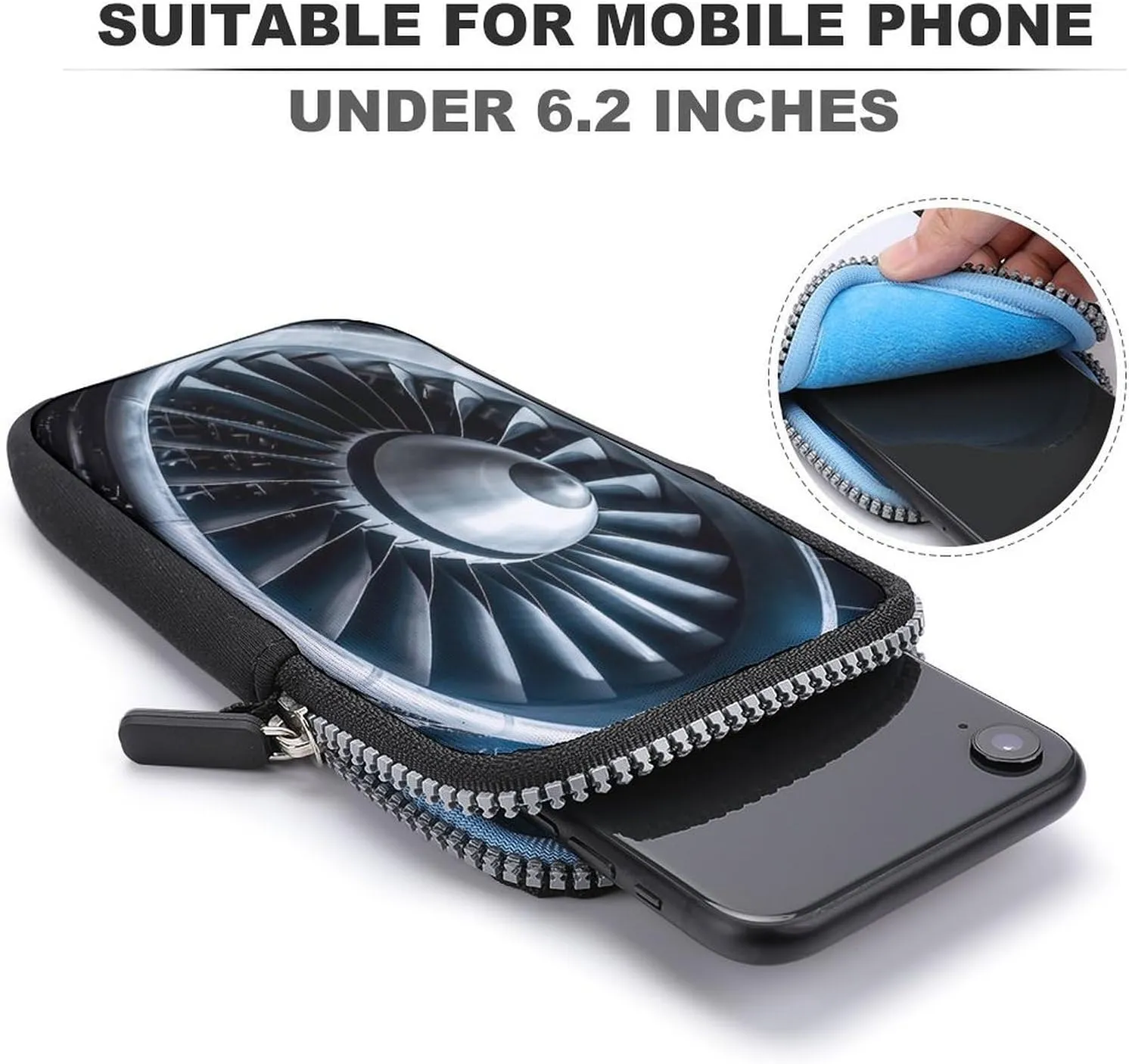 Jet Engine Small Crossbody Bag for Women,Lightweight Mini Shoulder Bag Wallet Cell Phone Purse For Running,Travel,Commuting