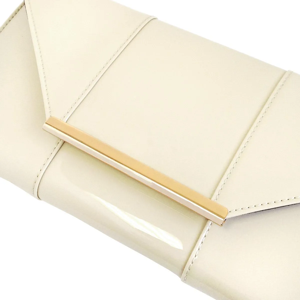JNB Faux Patent Leather Envelope Candy Clutch
