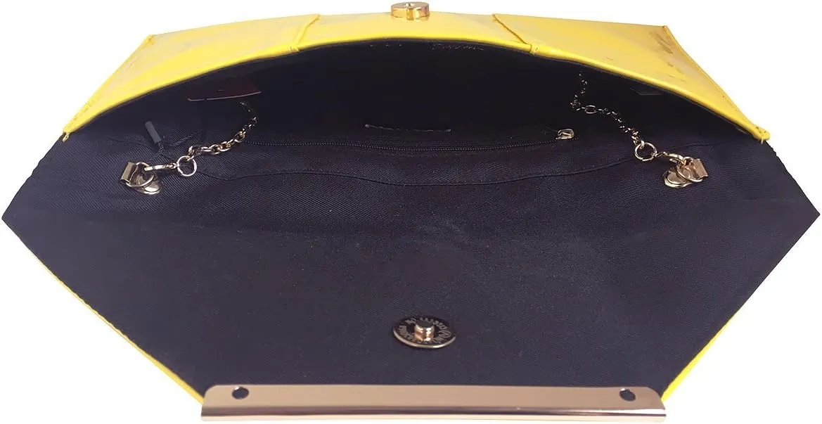 JNB Faux Patent Leather Envelope Candy Clutch