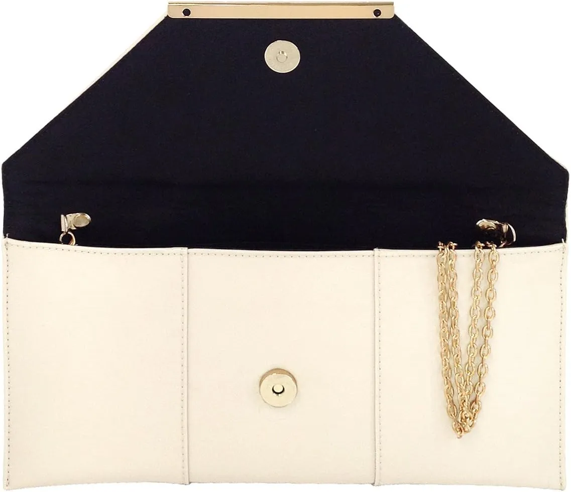 JNB Faux Patent Leather Envelope Candy Clutch