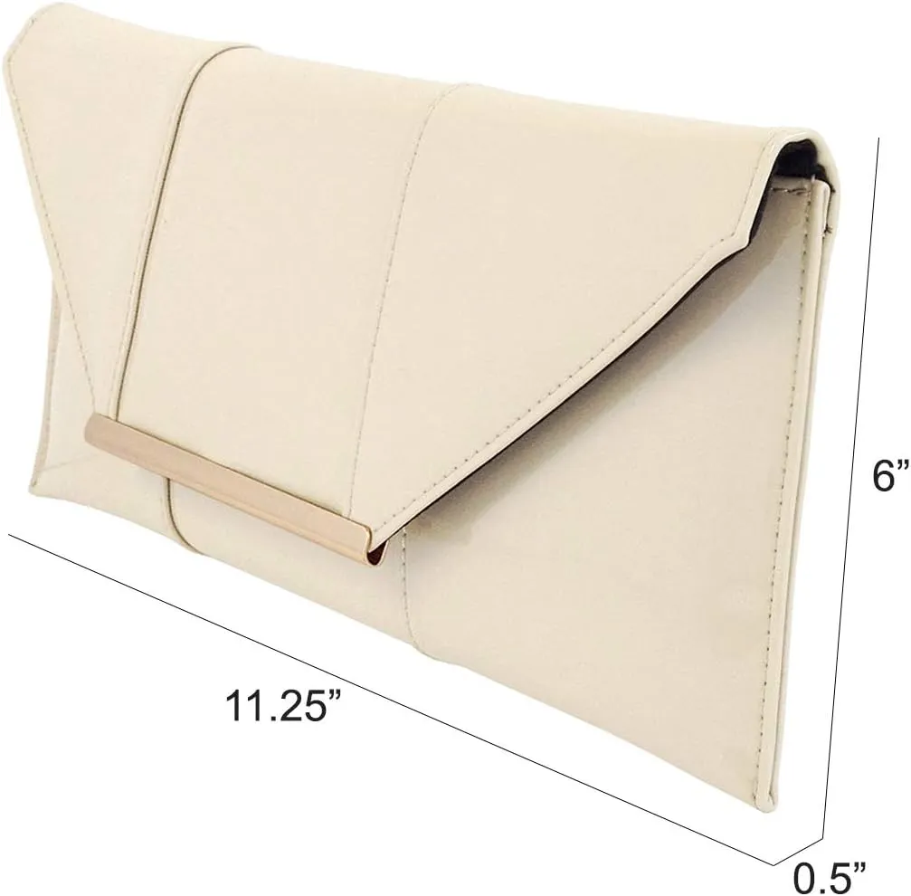 JNB Faux Patent Leather Envelope Candy Clutch