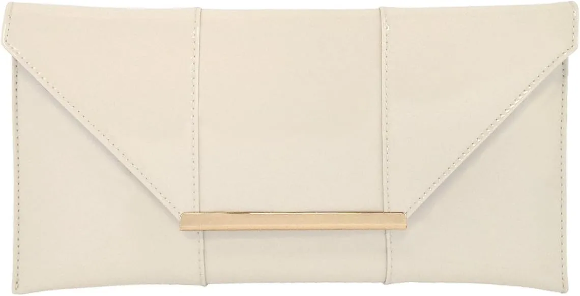 JNB Faux Patent Leather Envelope Candy Clutch
