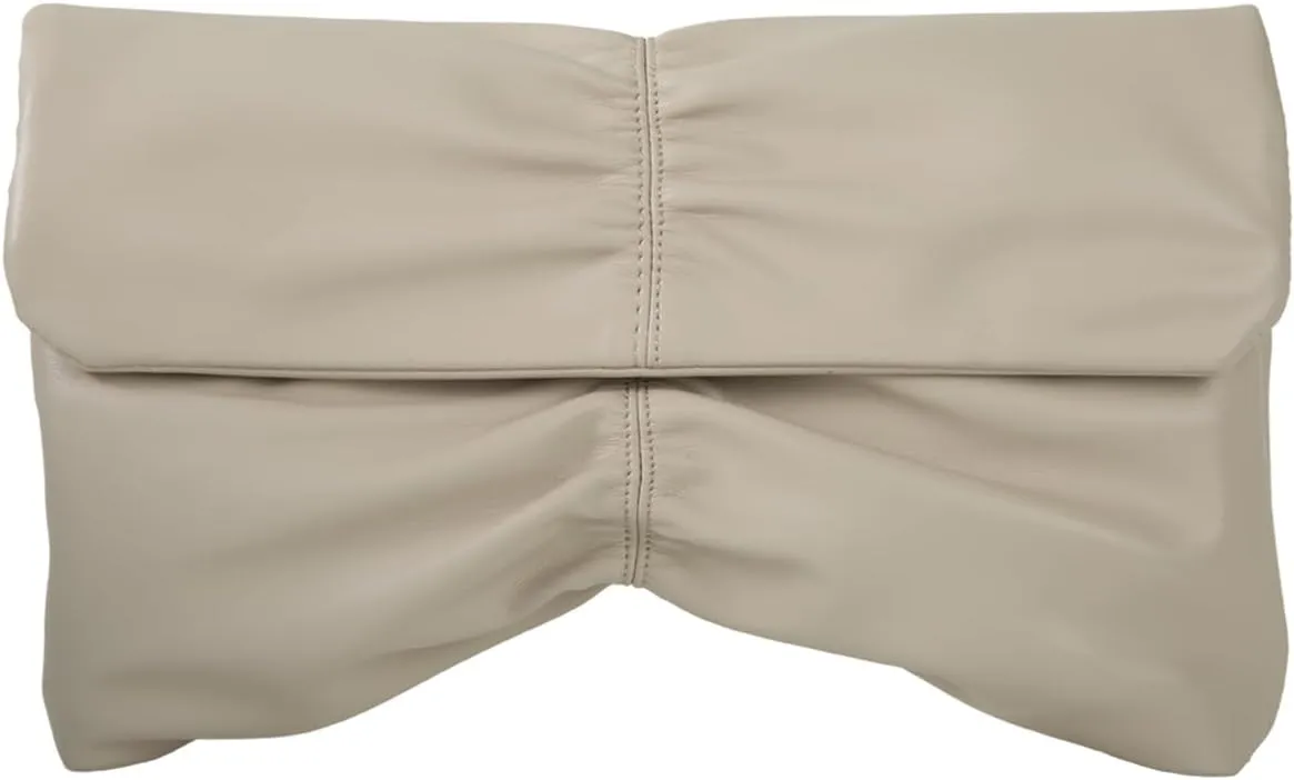 JNB Women's Synthetic Leather Wrinkled Clutch Party Wedding Purse
