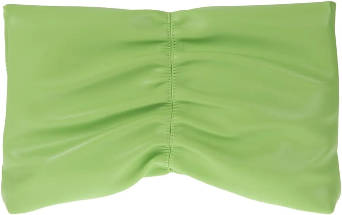 JNB Women's Synthetic Leather Wrinkled Clutch Party Wedding Purse