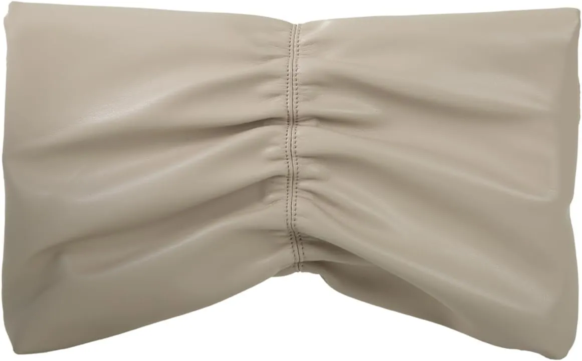 JNB Women's Synthetic Leather Wrinkled Clutch Party Wedding Purse
