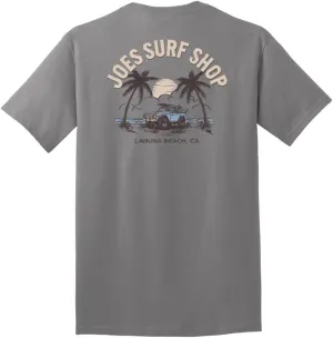 JOES SURF SHOP Men's Early Bird Logo Heavyweight Tees in Regular, Big and Tall