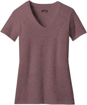 Joe's USA Ladies Soft Heather Blend V-Neck T-Shirts in Sizes XS-4XL