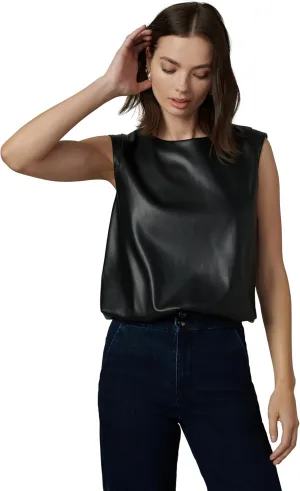 Joe's Women's The Maeve Vegan Leather Sleeveless Tee
