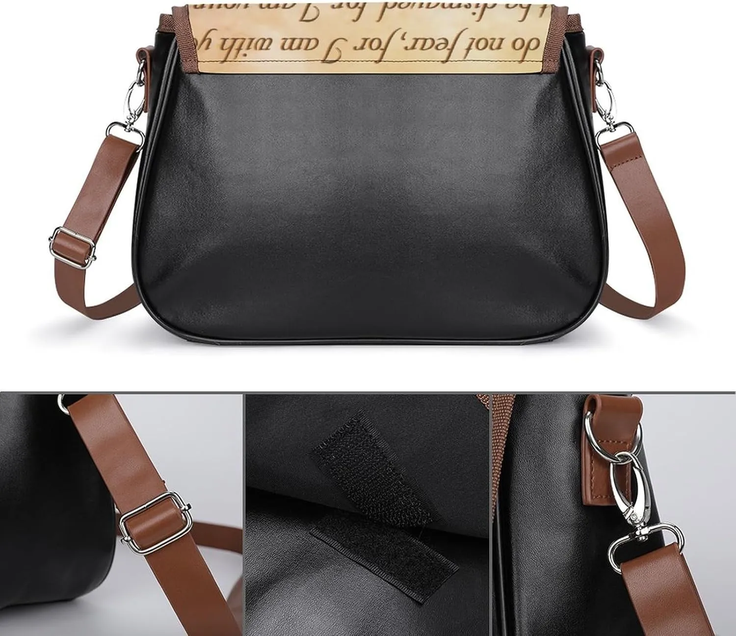 John Leather Shoulder Bag with Detachable Shoulder Strap Versatile for Daily Use