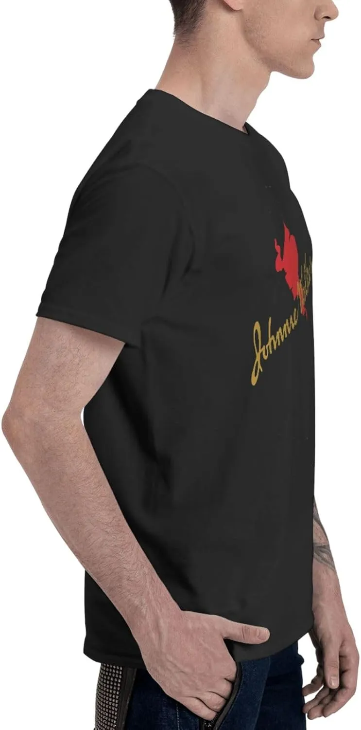 Johnnie Music and Walker T-Shirt Short Sleeve Soft Cotton Breathable Tops Casual Tee Shirt