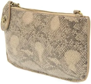 Joy Susan Women's Fashion Purse Python Mini Crossbody Wristlet Clutch