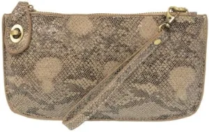Joy Susan Women's Fashion Purse Python Mini Crossbody Wristlet Clutch