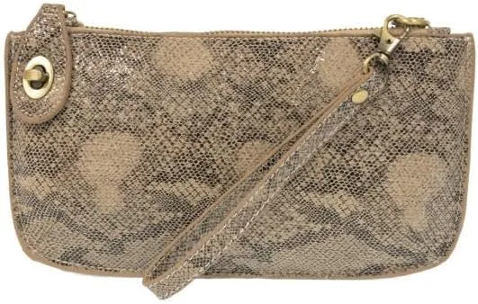 Joy Susan Women's Fashion Purse Python Mini Crossbody Wristlet Clutch