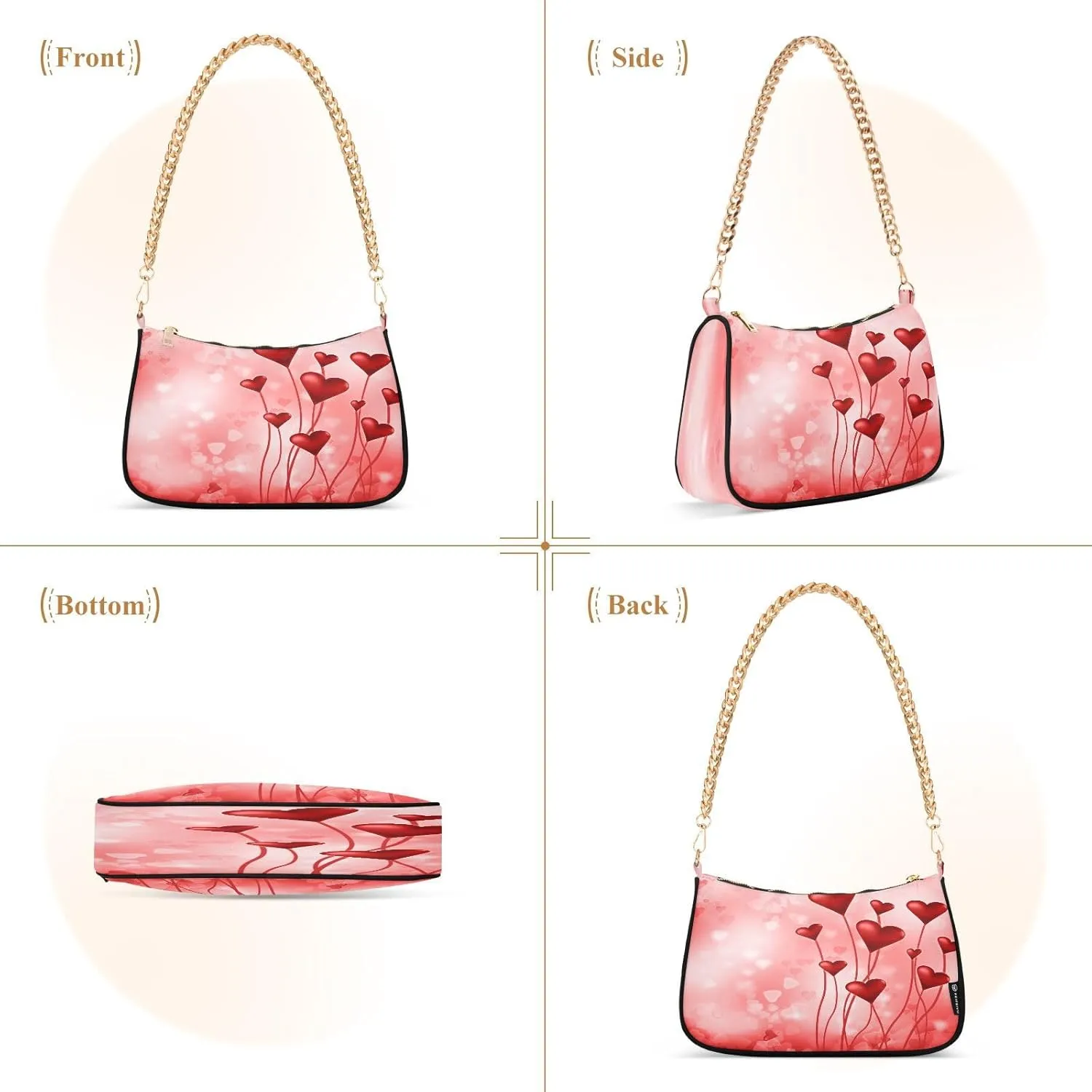 JSTEL Shoulder Bag Purse for Women,Polyester Small Crossbody Bags Purse Wallet Shoulder Bag